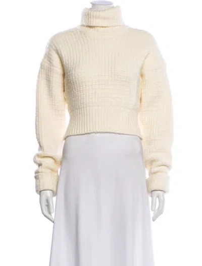 Pre-owned For Love & Lemons Turtleneck Sweater In Neutral