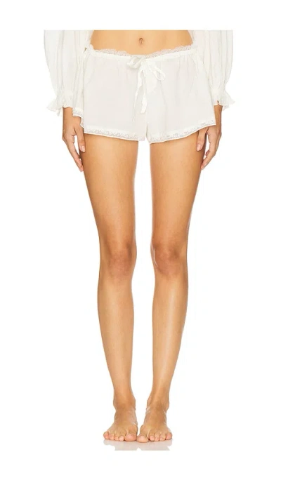 For Love & Lemons Venetia Sleep Short In White