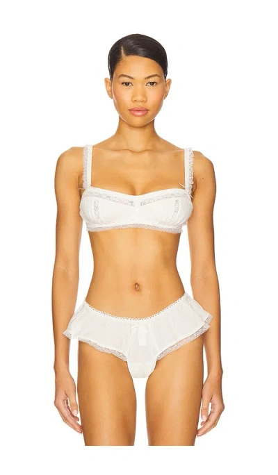 For Love & Lemons Venetia Underwire Bra In Brown
