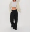 For Love & Lemons Vera Oversized Cardigan In Cream In Neutral
