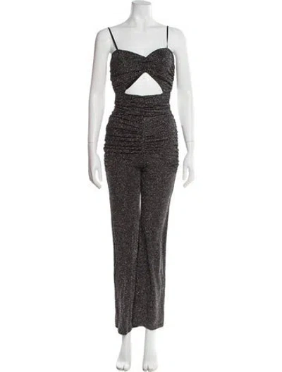 Pre-owned For Love & Lemons V-neck Jumpsuit In Multi