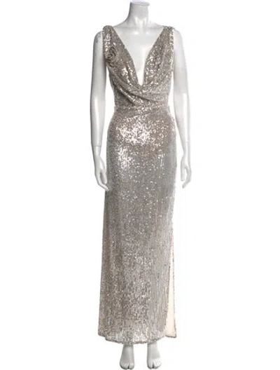 Pre-owned For Love & Lemons V-neck Long Dress