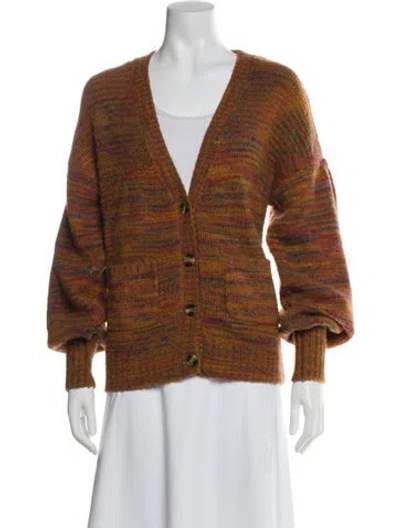 Pre-owned For Love & Lemons V-neck Sweater In Multi