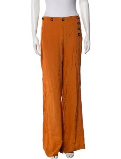 Pre-owned For Love & Lemons Wide Leg Pants W/ Tags In Orange