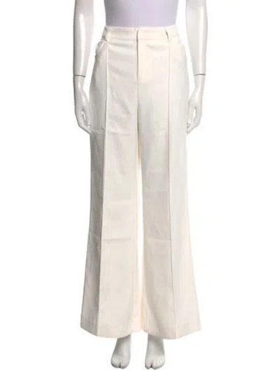 Pre-owned For Love & Lemons Wide Leg Pants W/ Tags In White