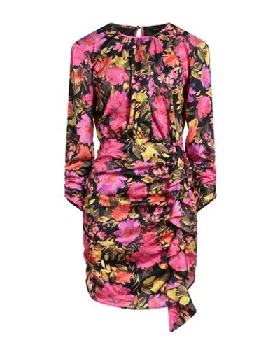 For Love & Lemons Woman Mini Dress Fuchsia Size M Recycled Polyester In Pink