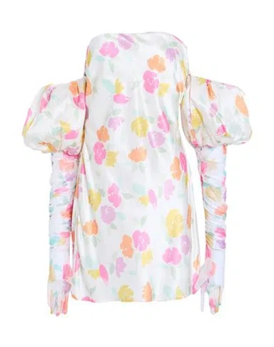 For Love & Lemons Woman Mini Dress Ivory Size M Ecovero Viscose, Viscose In Multi