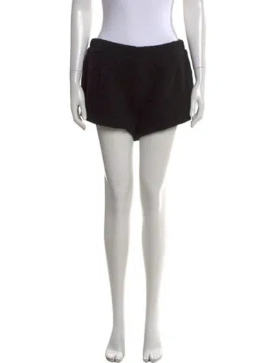 Pre-owned For Love & Lemons Wool Mini Shorts W/ Tags In Black