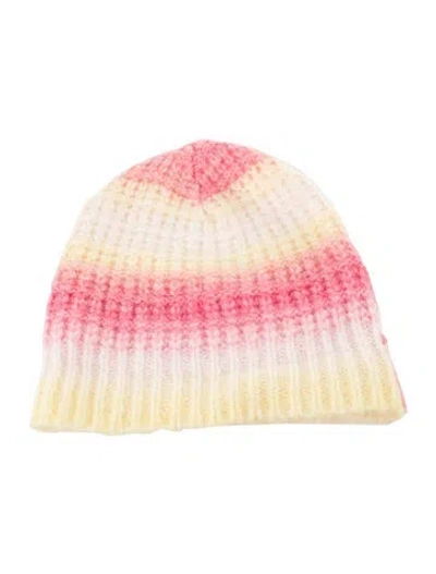 Pre-owned For Love & Lemons Yellow Wool  Beanie