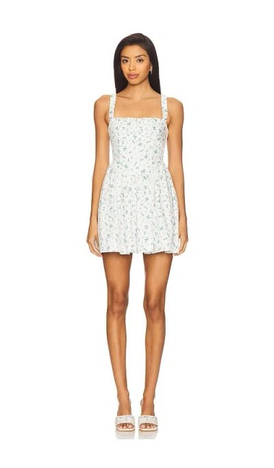 For Love & Lemons Zofia Mini Dress In Blue