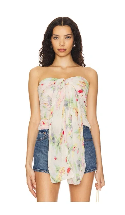 For Love & Lemons Abby Top In Cream
