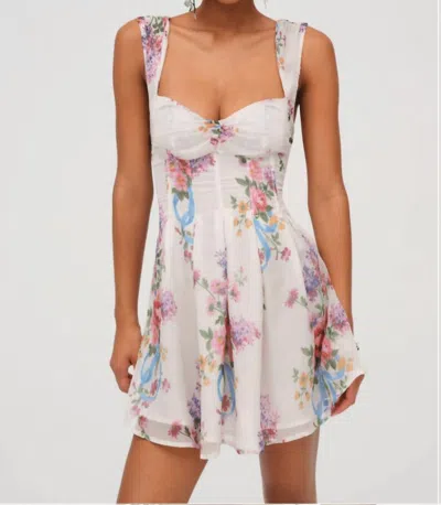 For Love & Lemons August Mini Dress In Multi Color