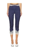 For Love & Lemons Babette Capri Pant In 네이비