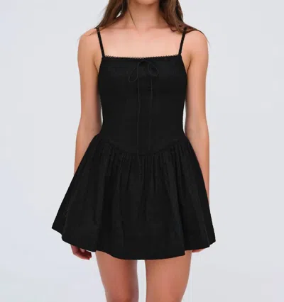 For Love & Lemons Beau Mini Dress In Black