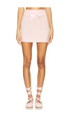 For Love & Lemons Beverly Mini Skirt In 핑크