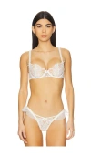For Love & Lemons Blushing Blooms Underwire Bra In White