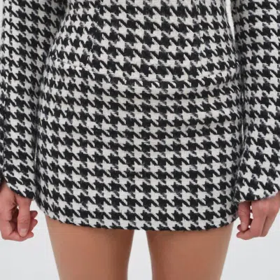 For Love & Lemons Bonnie Mini Skirt In Black