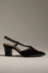 For Love & Lemons Chantilly Rose Slingback Heels In Multicolor