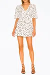 For Love & Lemons Connie Daisy Seersucker Mini Dress In Ivory In Multi