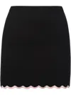 For Love & Lemons Donella Knit Mini Skirt In Black