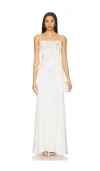 For Love & Lemons Eliana Gown In Cream