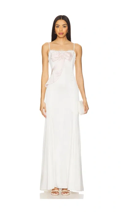 For Love & Lemons Eliana Gown In Cream