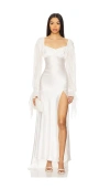 For Love & Lemons Evy Gown In White