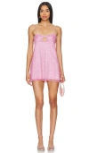 For Love & Lemons Glitter Slip Dress In | ModeSens