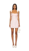 For Love & Lemons Holland Mini Dress In 粉色
