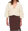 For Love & Lemons Ivy Cardigan In Cream In White