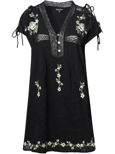 For Love & Lemons Jolene Mini Dress In Schwarz