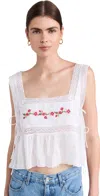 FOR LOVE & LEMONS JOLENE TOP WHITE