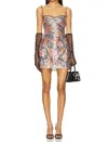 For Love & Lemons Ladonna Sequin Floral Minidress