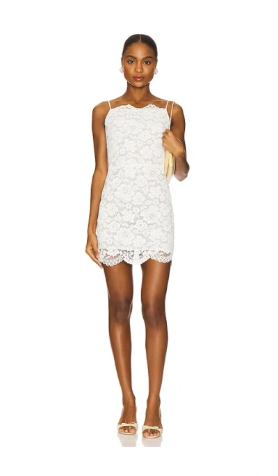 For Love & Lemons Lakeside Mini Dress In White