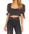 For Love & Lemons Leila Top In Black In Black
