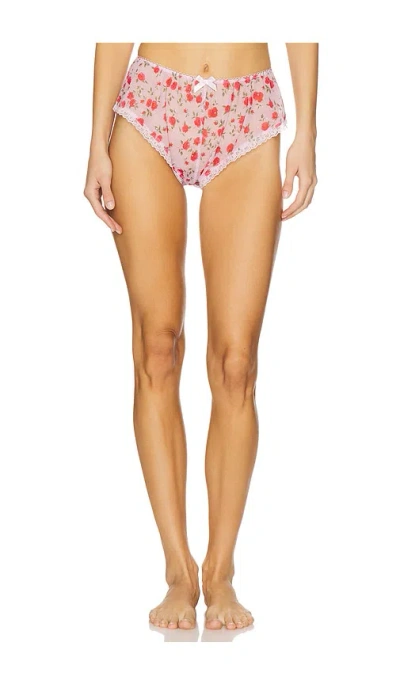 For Love & Lemons Lottie Sleep Short In Pink
