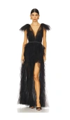 For Love & Lemons Maxine Gown In Black