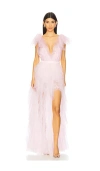 For Love & Lemons Maxine Gown In Blush