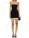 FOR LOVE & LEMONS MELROSE MINI DRESS IN BLACK