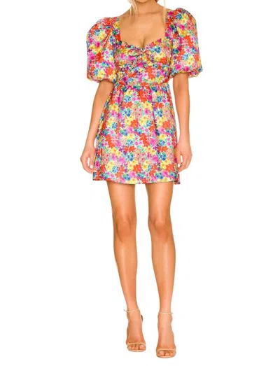 For Love & Lemons Merril Mini Dress In Red