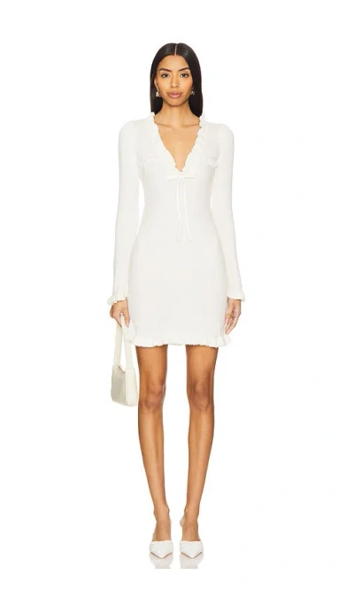 For Love & Lemons Miranda Jumper Dress In Cream
