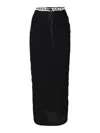 For Love & Lemons Mayfair Maxi Skirt In Black