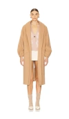 For Love & Lemons Sadie Fleece Coat In Brown