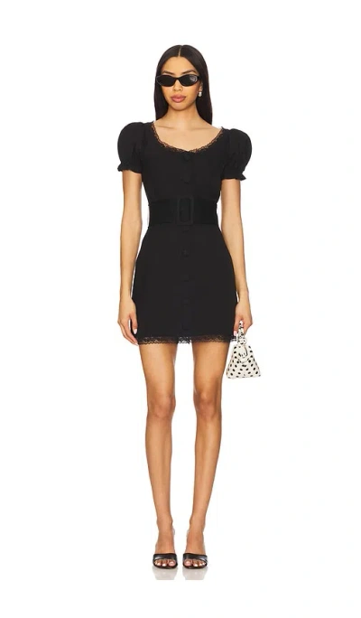 For Love & Lemons Shawna Mini Dress In Black