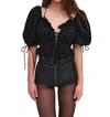 For Love & Lemons Sutton Top In Black In Black