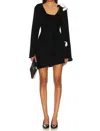 For Love & Lemons Tamera Mini Dress In Black