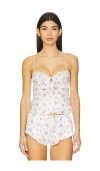 For Love & Lemons Thats Amore Sleep Cami Top In White