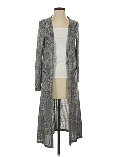 Pre-owned For The Republic Cardigan Sweater In Gray