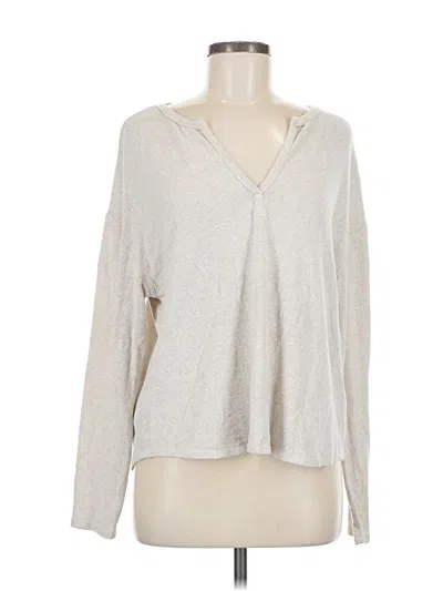 Pre-owned For The Republic Cardigan Sweater In Silver