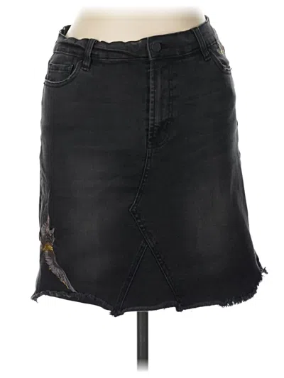 Pre-owned For The Republic Denim Skirt In Black